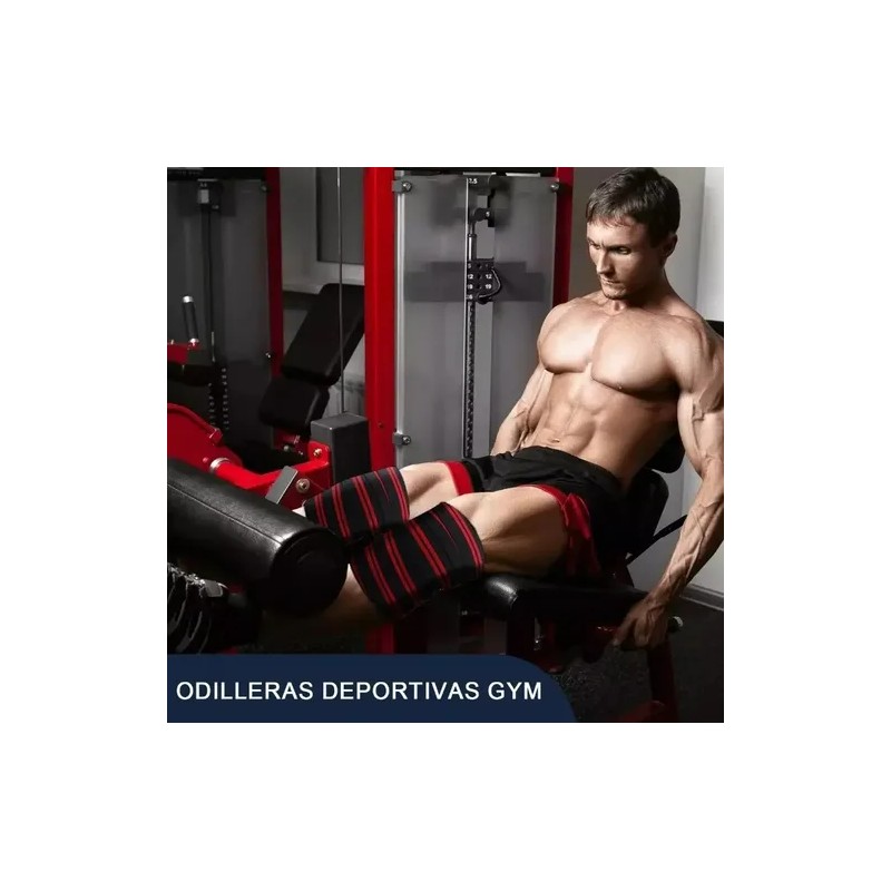 1 Par Vendas Para Rodilla Knee Wraps Elastica Rodilleras Gym