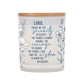 Elanze Designs Inspirational Serenity Prayer 11.5 Ounce Pure Soy Wax Jar Candle, Sugared Citrus Scent