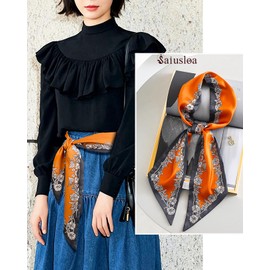 Purse Scarf For Handbags Head Scarves For Women's Hair Bags Scarfs Long Skinny Scarves Fashion Silky For Headbands