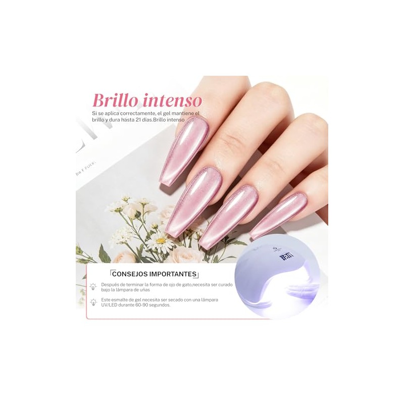 CHERIMOYA Esmalte de Uñas de Gel Ojos de Gato Galaxy