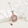 AOBOCO Tree of Life Urn Pendant Necklace for Women 925