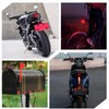 Muoqele 6PCS Red Reflectors Motorcycle License Plate Frame Bolts and