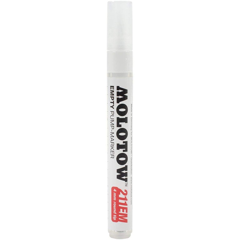 MOLOTOW ONE4ALL Empty Marker, 4mm, Compatible with Most Paints and