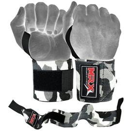 Weight Lifting GYM Training Wrist Wraps For Wrist Support Crossfit Wrap (Camo Grey)-CA