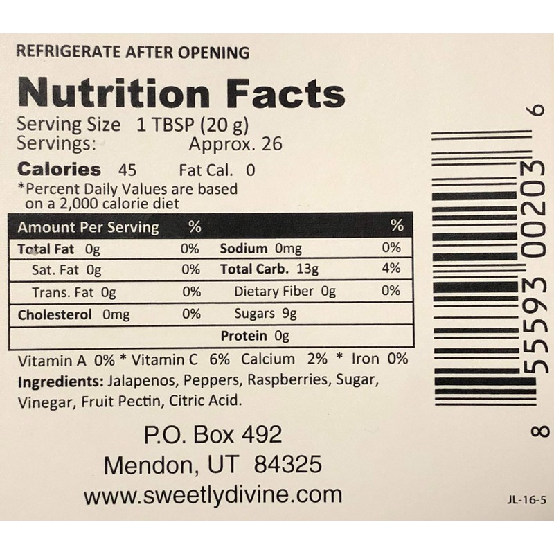 Sweetly Divine Hot Pepper Jelly - Multiple Flavors Available (Raspberry