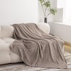 KORBLISS Throw Blanket 50x60 Inches, 3D Jacquard Premium Lightweight Silky