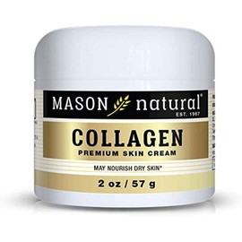 Mason Natural Collagen Premium Skin Cream - Anti Aging Face and Body Moisturizer, Intense Skin Hydration and Firmness, Pear Scent, Paraben Free, 2 OZ