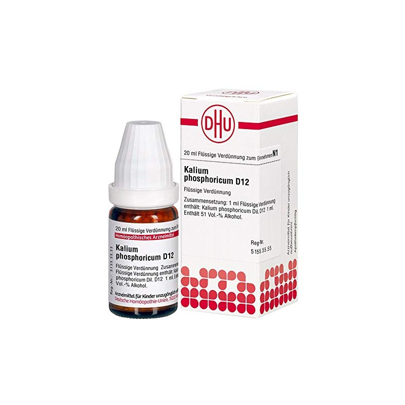 DHU Potassium Phosphoricum D12 Dilution, 20 ml Solution