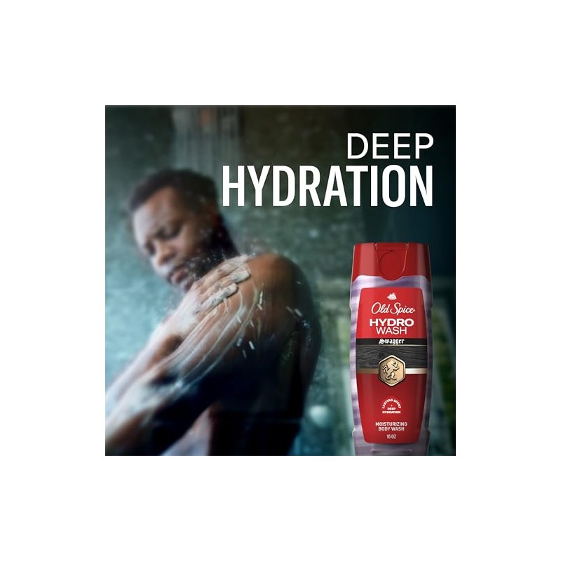 Old Spice Hydro Body Wash for Men, Smoother Swagger Scent,