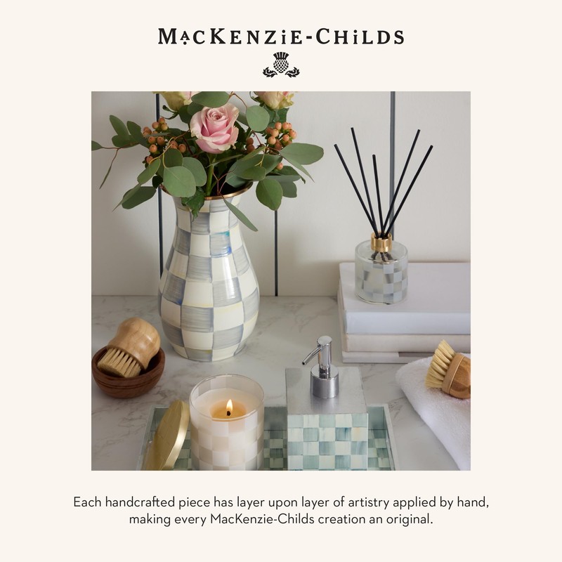 MACKENZIE-CHILDS Lacquer Soap Pump Dispenser, Decorative Liquid-Soap Dispenser for Bathroom