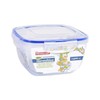 PRIVILEGE 63485 Square Glass Food Storage Container, Clear, One Size