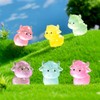 titihuirie 120 Pcs Luminous Mini Resin Yaks Miniature Yaks Figurines