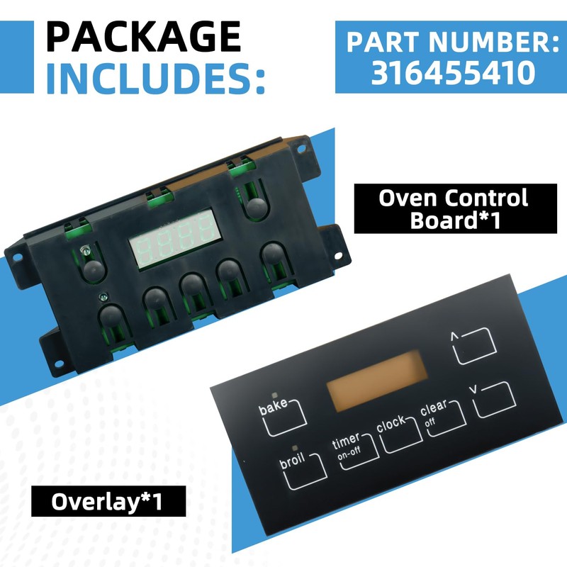 316455410 Oven Range Stove Clock Control Board Replacement Compatible with