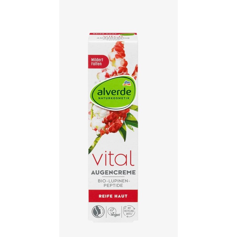 alverde Natural Cosmetics Eye Cream Vital Lupin Peptides (15 ml