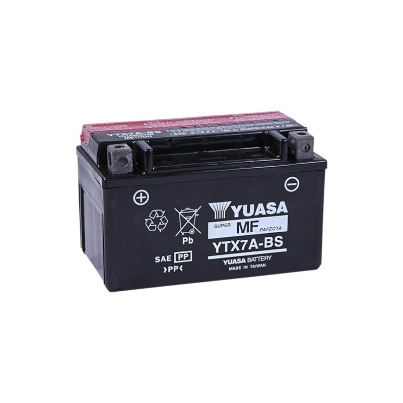 Yuasa YUAM32X7A YTX7A-BS Maintenance Free AGM Battery with Acid pack