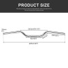 KEEPDSGN Chrome Motorcycle 25mm Handlebars Tracker Drag Bars For Honda