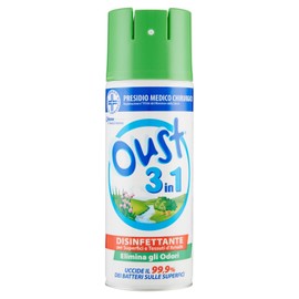 Oust 3 in 1 Deodorante per Ambienti, Elimina Odori, Disinfettante, 400 ml
