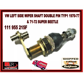 PPI VW LEFT SIDE WIPER SHAFT DOUBLE PIN TYP1 1970-77 & 71-72 SUPER BEETL 111955215F
