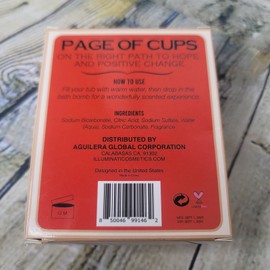 Illuminati Page of Cups Tarot Card Orange Scented Bath Bomb
