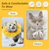 Cat Neck Brace, Adjustable Waterproof Cat Collar, Soft Sunflower Lick