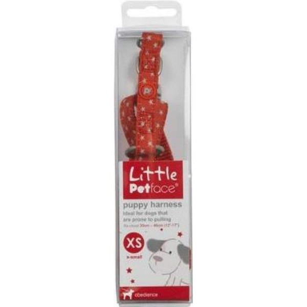 Petface (Little Petface) Dog Harness, X-Small, Grey Stars