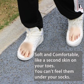Gel Toe Protectors for Men & Women, 8 Pack Big Toe Caps, Toe Covers, Toe Guards, Cushions and Protects to Provide Relief from Missing Calluses or Ingrown Toenails, Blisters, Hammer Toes (Small)