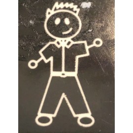 FamilyStickers Dad Man Car Decal Window Safe Family Stickers White Clear Clothes Boy Unused