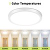 hepside Flush Mount Ceiling Light,15W 1800LM Ceiling Light Fixture,3000K/3500K/4000K/5000K/6500K Color