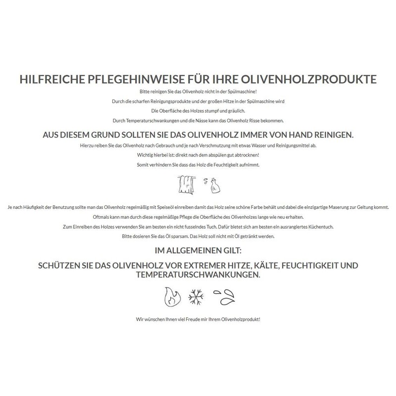 das Olivenholzbrett ® Salad Servers Olive Wood Serving Cutlery Short