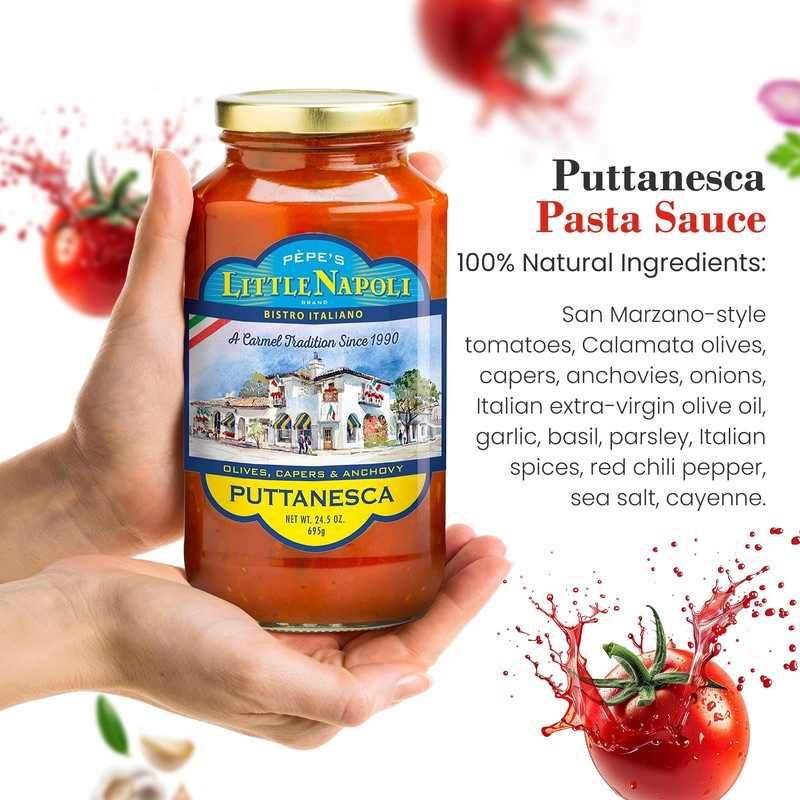 Chef Pèpe's Little Napoli Puttanesca Sauce - Premium Pasta Sauce