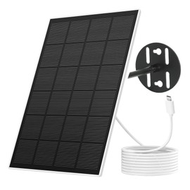NETVUE NETVUE Solar Panel for Bird Feeder Camera only, Type-C Charger, IP65 Waterproof for Outdoors, 3W Continuously Power Supply, 360 Swivel Bracket