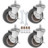 Caster Wheels, 3 Inch Stem Casters Set of 4, Heavy
