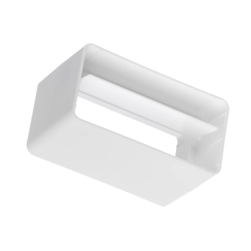 110x55mm Duct Connector with Non-Return Damper Flap - Straight Joint