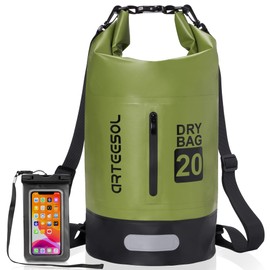 Blackace arteesol Dry Bag Waterproof Bag 5L/10L/20L/30L Waterproof Bag Pack Sack with Long Double Adjustable Shoulder Strap for Swimming Boating Kayaking Water Sports