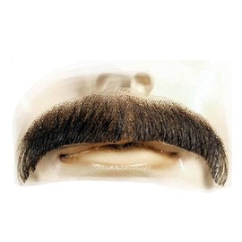 City Costume Wigs Brown Sonny Bono Villain Human Hair Mustache (Brown)