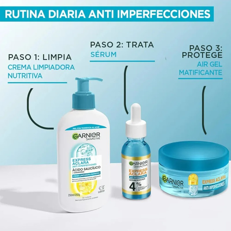 Rutina Express Aclara Antiacné Crema Limpiadora Nutritiva