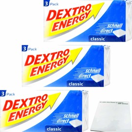 usy Bundle for Dextro Energy Classic Pack of 3 (3 x 138 g Pack) + usy Block