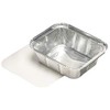 PAPSTAR 14501 Aluminium Square Dish with Lid 500 ml