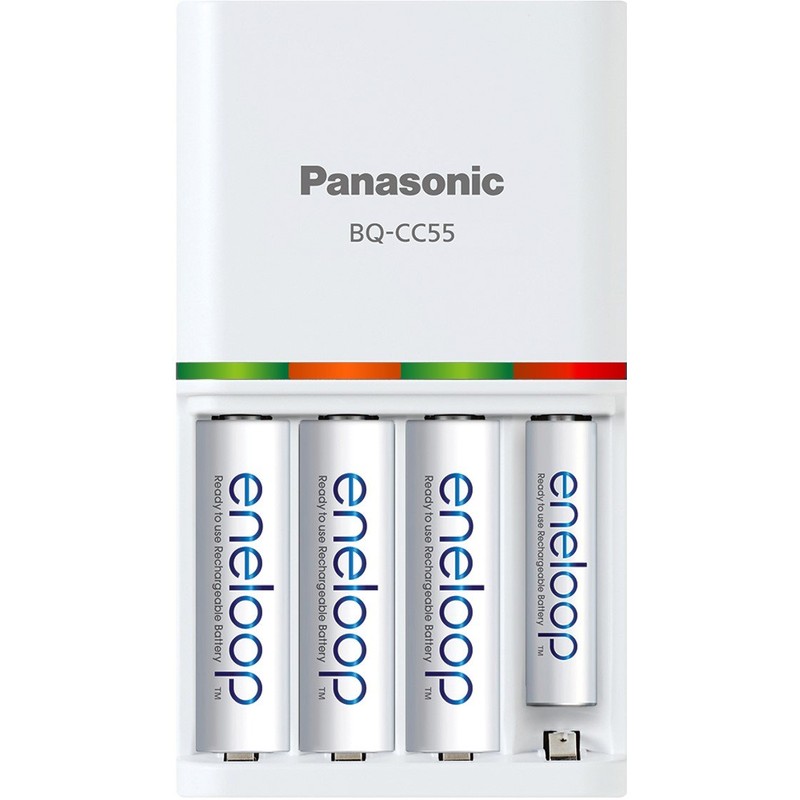 Panasonic K-KJ55MC84CZ Eneloop Power Pack; 8AA, 4AAA y batería Avanzada