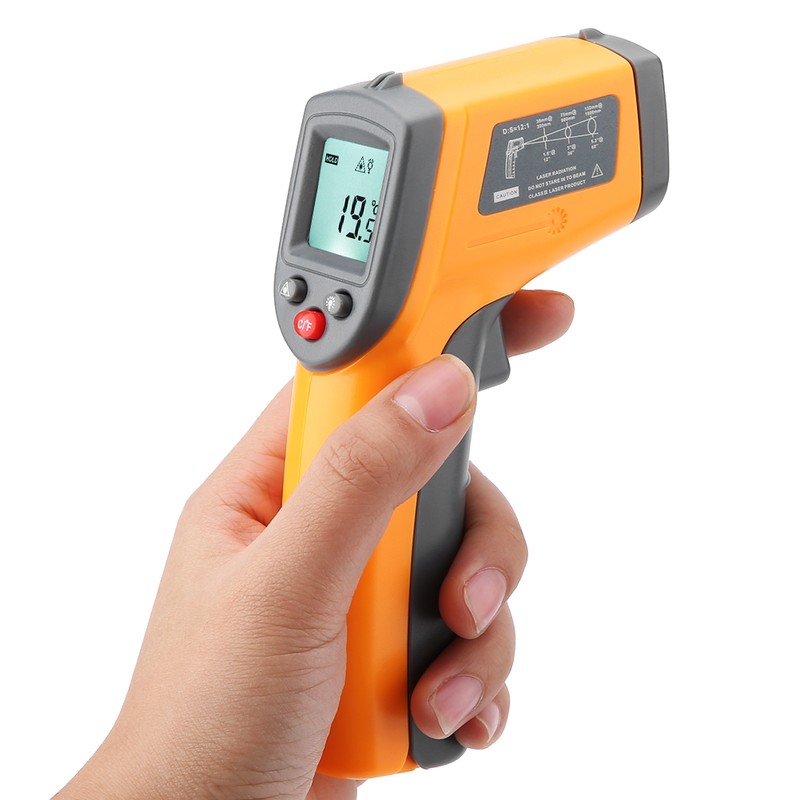 GS320 No contact LCD Display Handheld Digital Infrared Thermometer 50℃-360℃