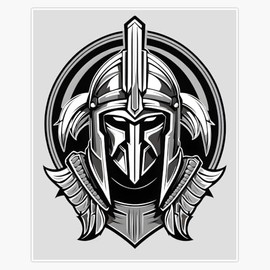Spartan Warrior Sticker Decal Car Window Water Bottle 5"