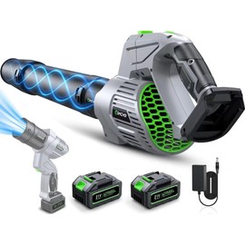 Electric Leaf Blower Cordless, 900,000 RPM, 2 x 4.0Ah Batteries & Charger, Handheld Leaf Blowers for Lawn Care, 5 Speed Mode