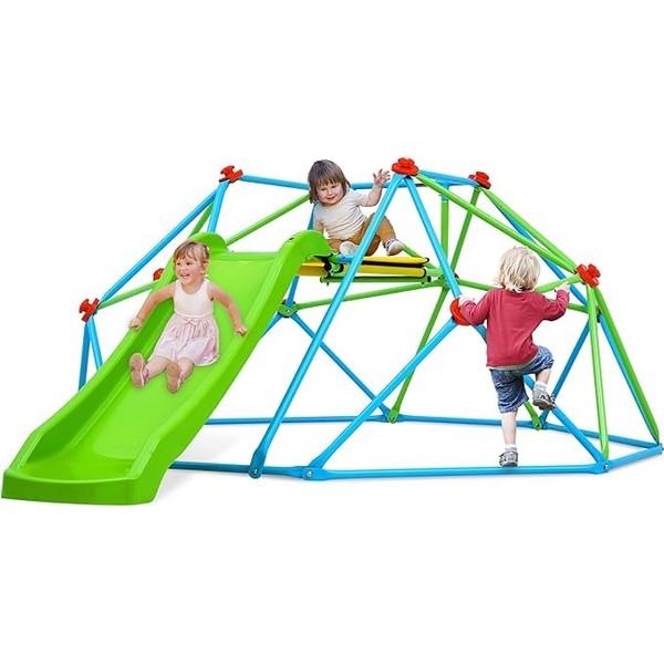 Zupapa Climbing Dome with Slide Max Load 440Lbs, 8FT Jungle