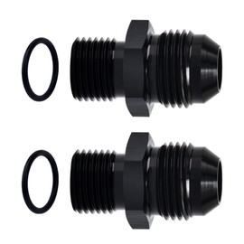 EVIL ENERGY 8AN Male Flare to M16 x 1.5mm Male Metric Fitting Adapter Aluminium Alloy 2PCS