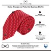 Trafalgar Men's Ewing Square and Polka Dot Business Silk Necktie,