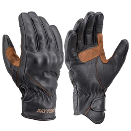 Daytona 19570 Motorcycle Gloves Spring Summer Autumn Winter Genuine Leather (Goat Leather) Smartphone Compatible Soft Protector Vintage Line Gloves HBG-063 Brown L Size