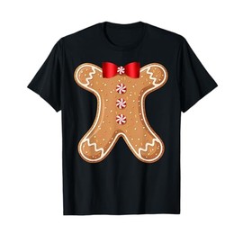 Gingerbread Man Cookie Costume Adult Kids Men Women T-Shirt