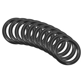 QUARKZMAN Pack of 10 Nitrile Rubber Sealing Ring Seal 19 mm x 13 mm x 3 mm for Tap Plumbers Repair Seal Connection, Black