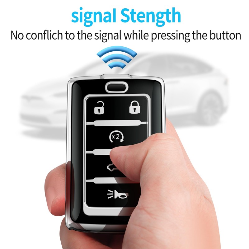 Tukellen for Jeep Key Fob Cover Soft TPU Full Protection
