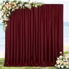 10ftx8ft Burgundy Backdrop Curtains Polyester Backdrop Fabric Home Party Backdrop